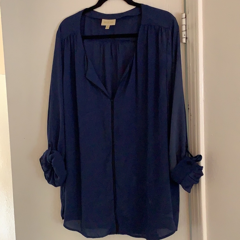 Navy blue blouse